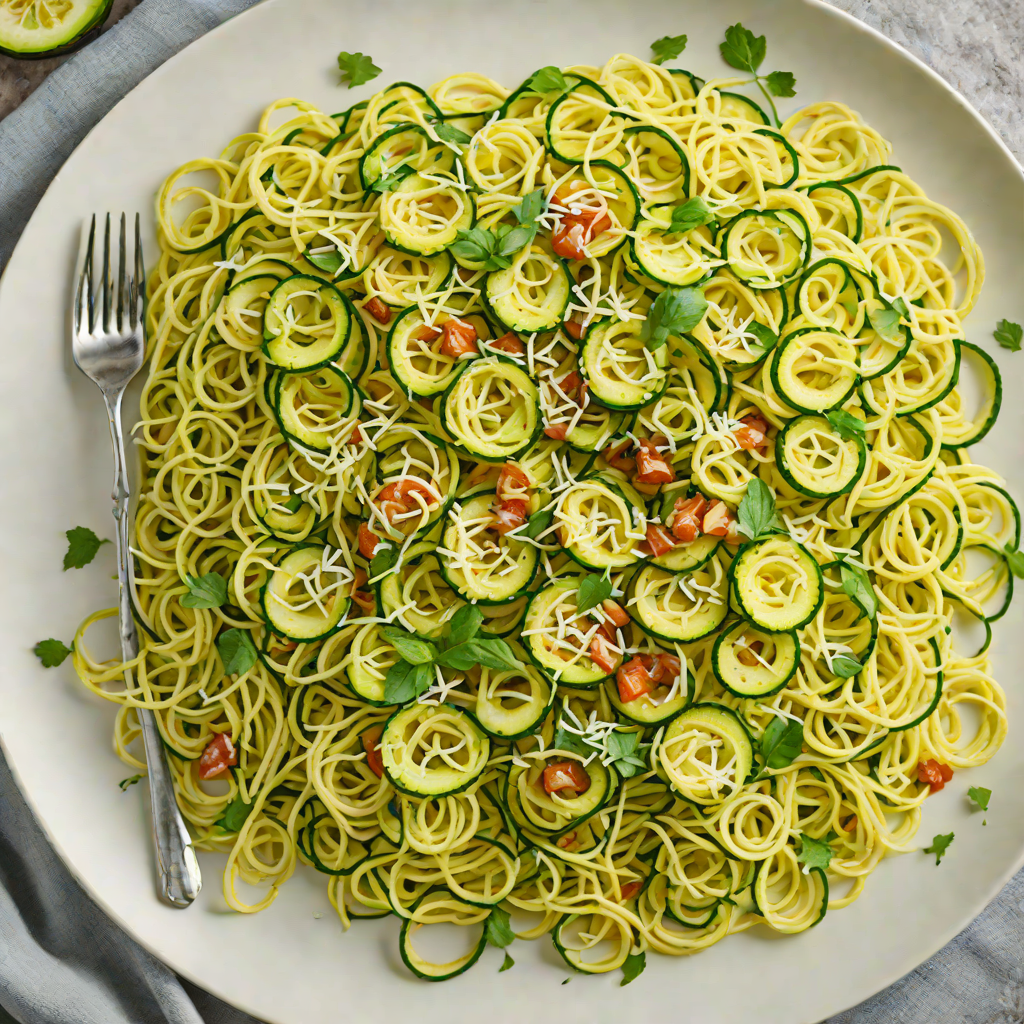 Baked Italian Herb-Infused Zucchini Noodles with Parmesan