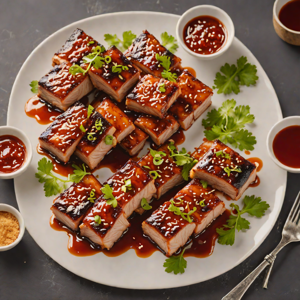 Grilled Korean-Style Pork Belly with Spicy Gochujang Marinade