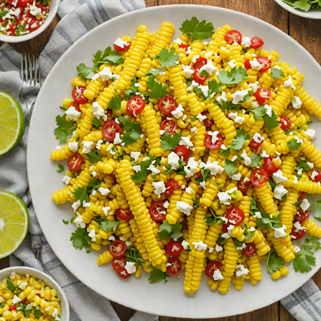 Spicy Mexican Street-Style Corn Salad with Cotija Cheese