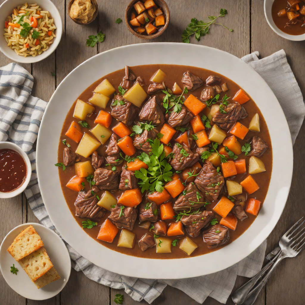 One-Pot Ruger GP100 Inspired Beef Stew with Root Vegetables