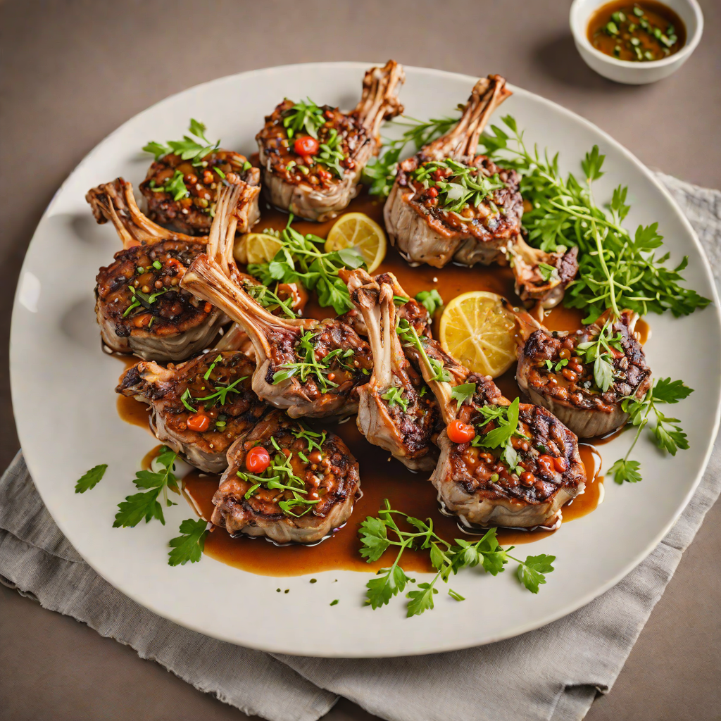 Oven-Baked Mediterranean Lamb Chops with Fourth Herb Marinade