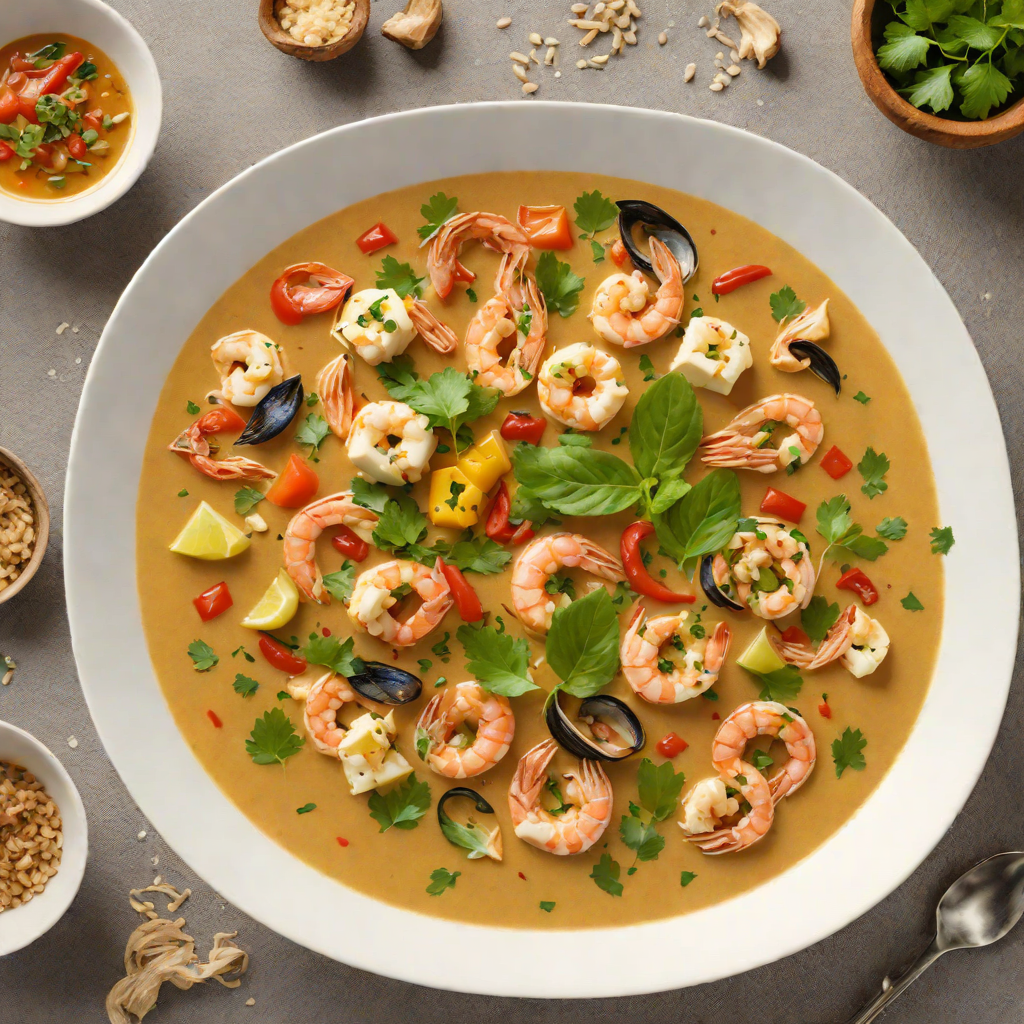 Moqueca-Style Seafood Stew with Coconut Milk and Dendê Oil