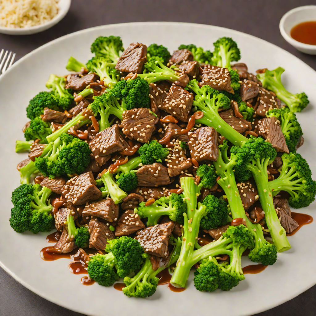 Stir-Fried Beef and Broccoli with Garlic-Half Sauce