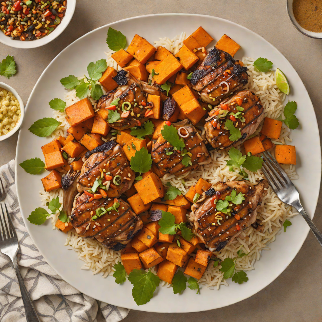 Slow Cooker Caribbean-Inspired Jerk Chicken with Sweet Potatoes