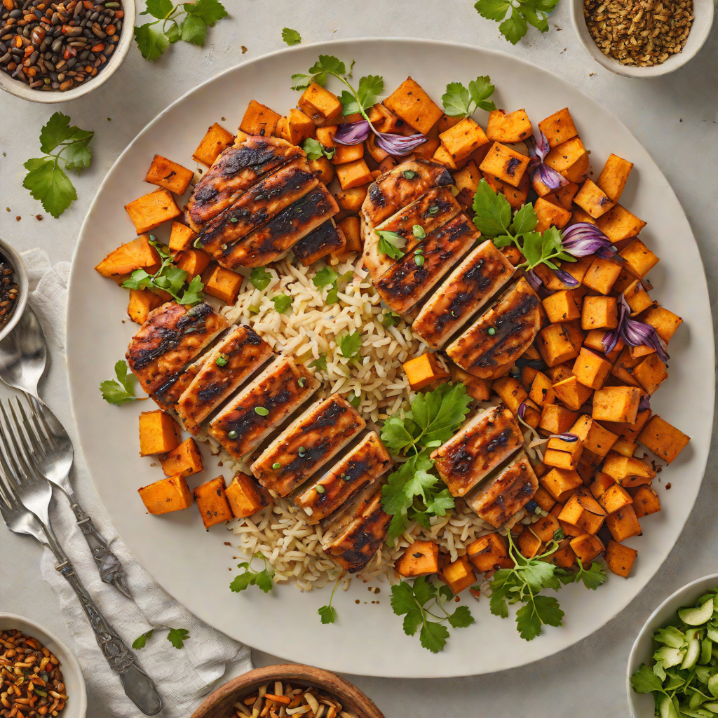 Sheet Pan Jerk-Spiced Caribbean Chicken with Sweet Potatoes