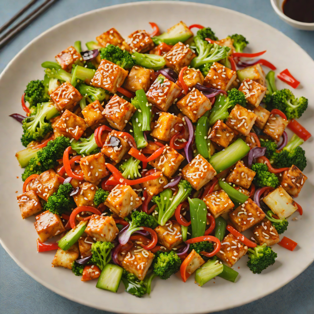 Korean-Inspired Spicy Tofu Stir Fry with Seasonal Vegetables
