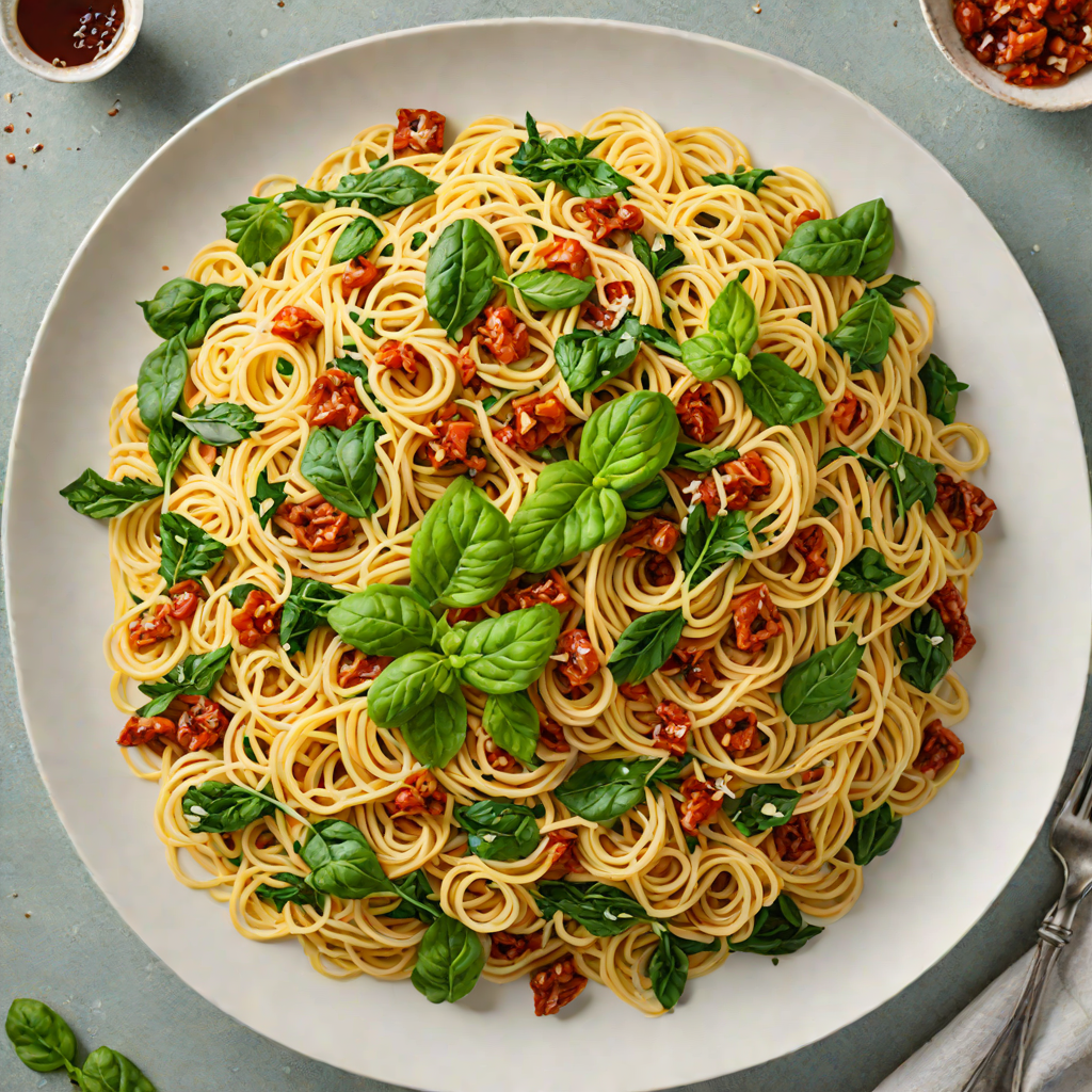 One-Pot Spaghetti with Sundried Tomato and Spinach