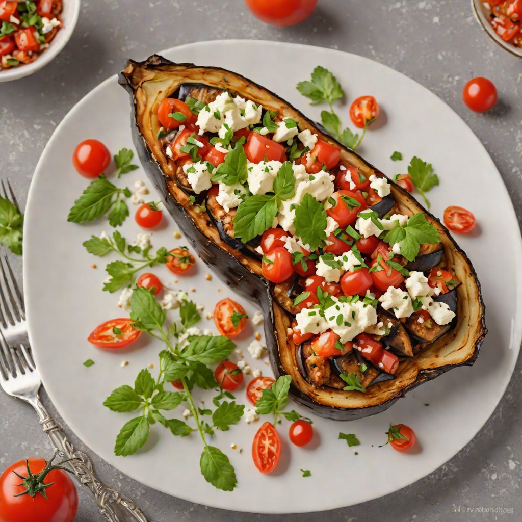 Baked Greek-Style Eggplant with Tomato and Feta
