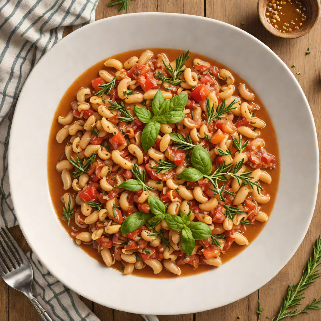 Slow-Simmered Tomato and White Bean Ragù with Rosemary