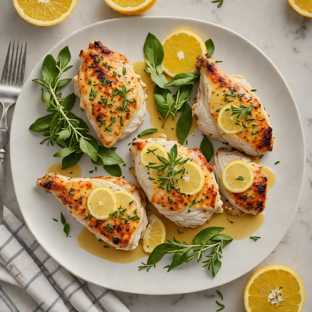 Pan-Seared Chicken with Citrus-Sage Compound Butter