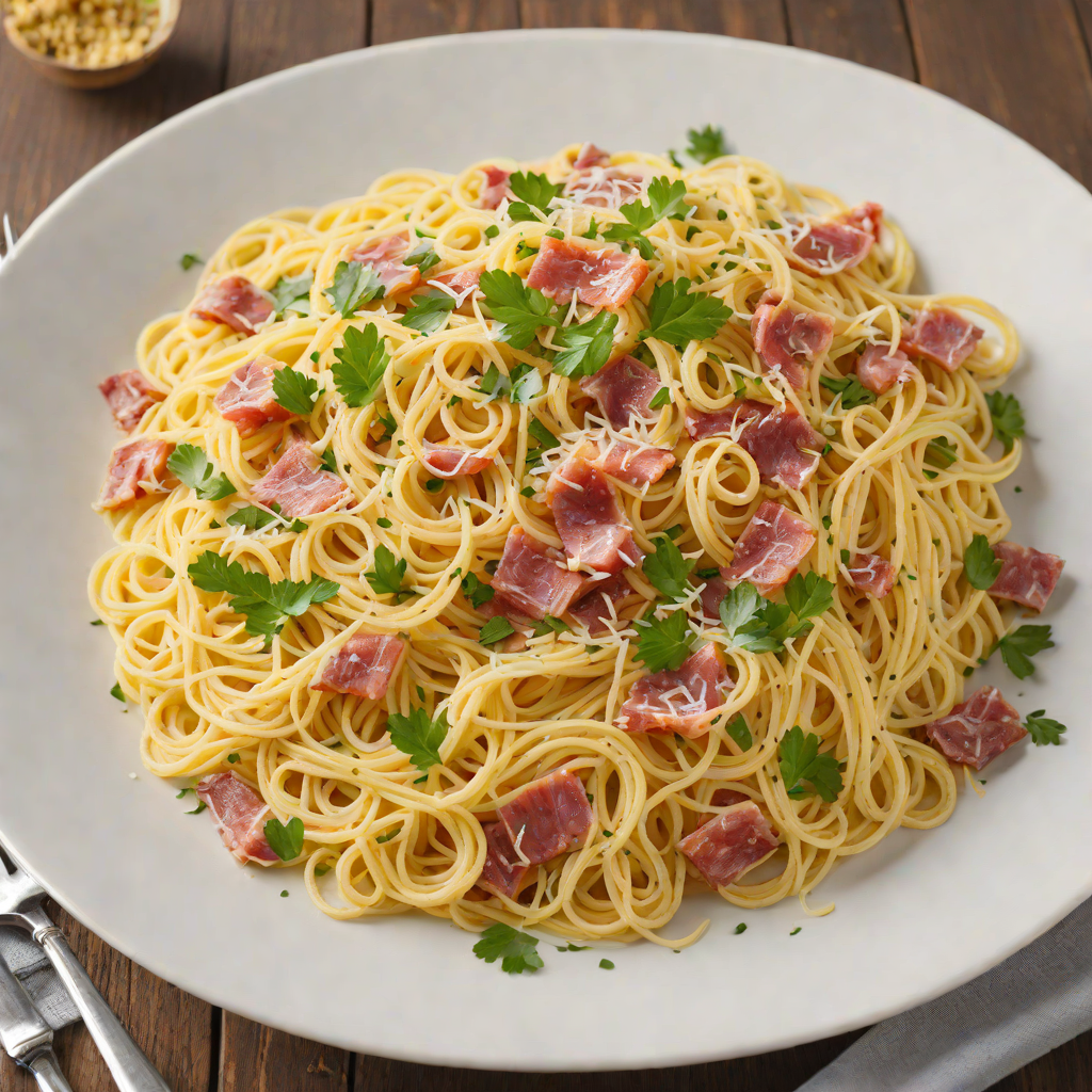 One-Pot Spaghetti Carbonara with Parmesan and Pancetta