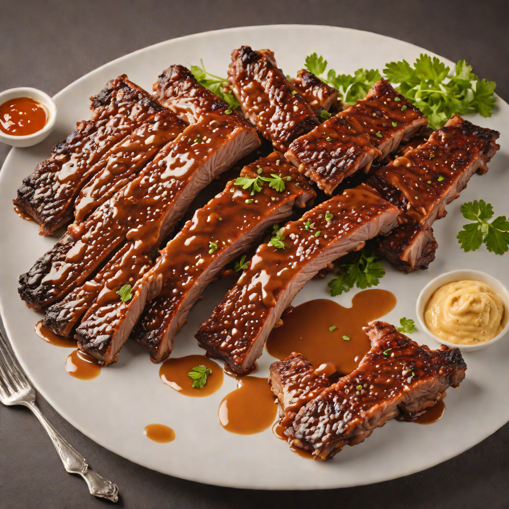 House-Smoked Ribs with Classic Carolina Vinegar Sauce