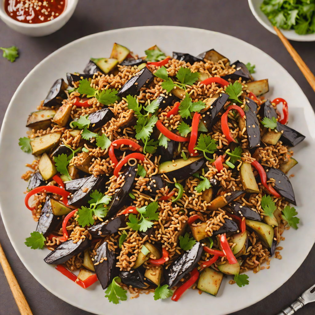 Eggplant Stir-Fry with Ground Pork and Garlic-Chili Sauce