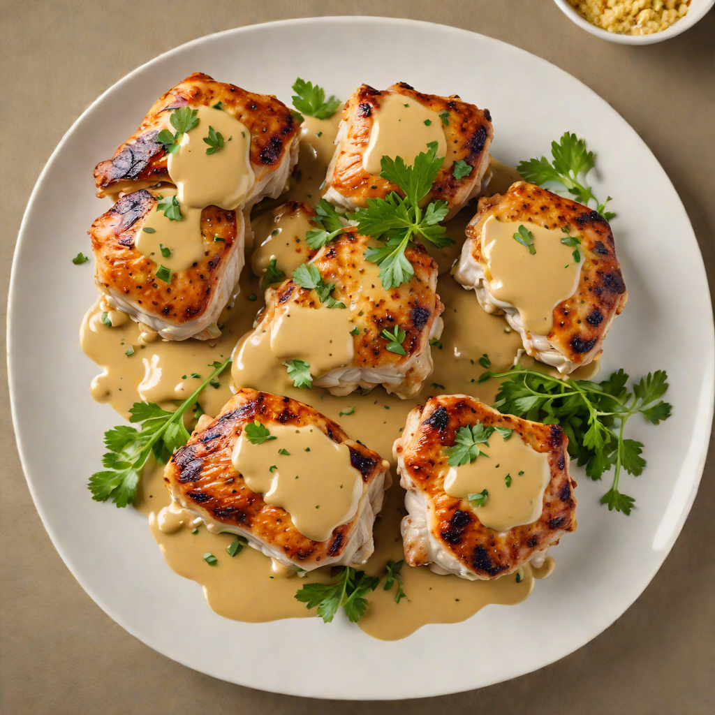 Pan-Seared Chicken Thighs with Northwest Indiana Mustard Sauce