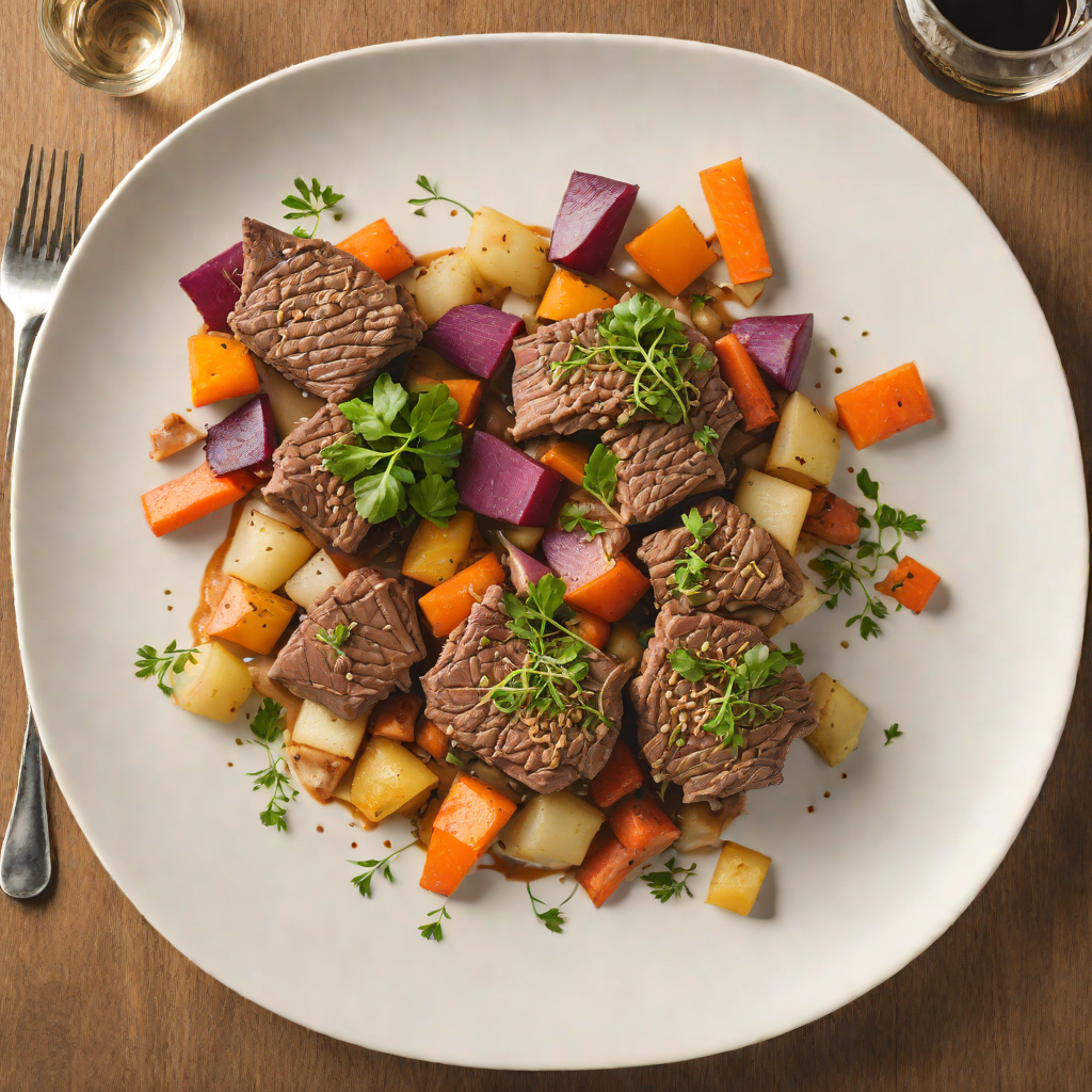 Slow-Braised Modest Mouse Beef with Root Vegetables