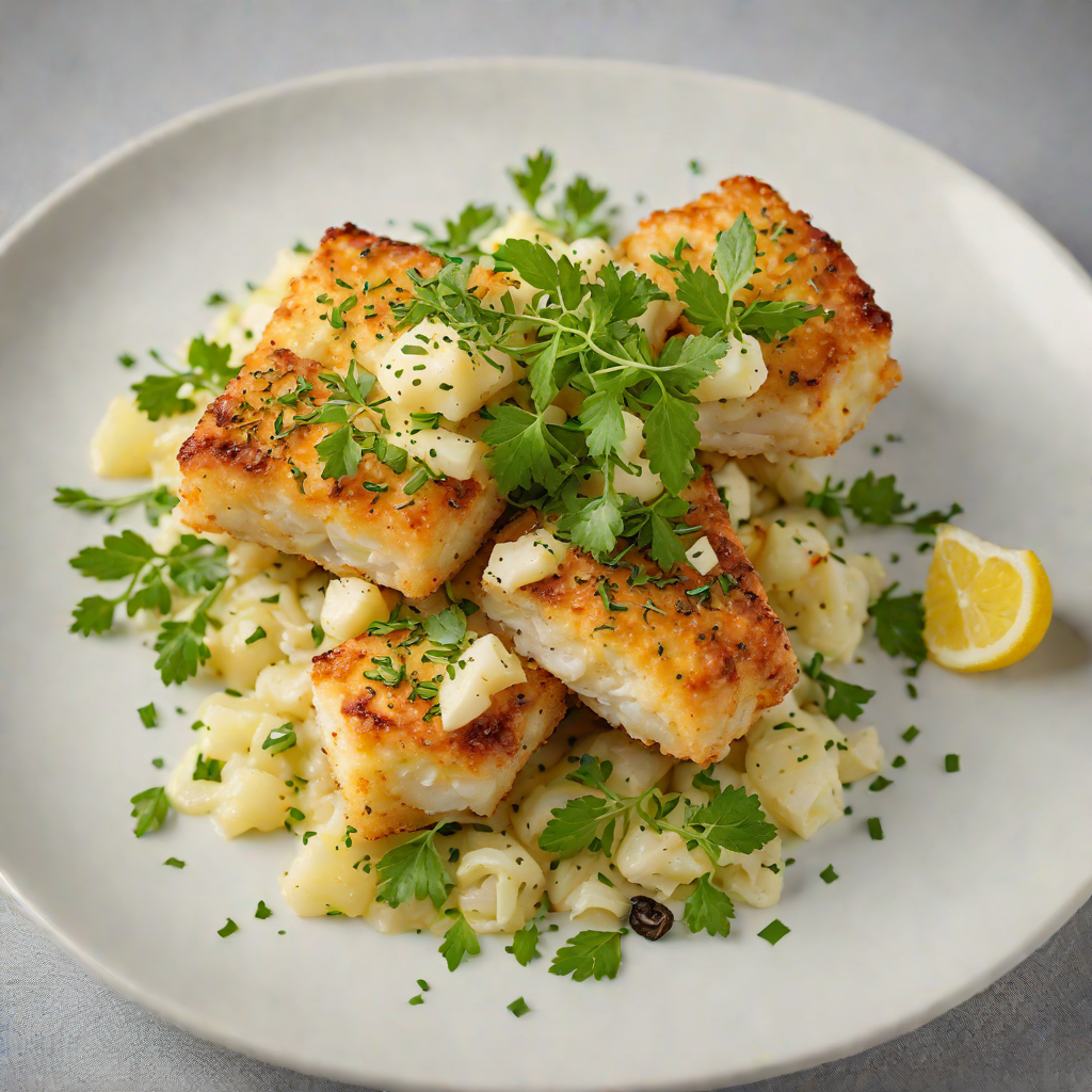 Sweet Fried Bake with Salted Cod and Green Seasoning