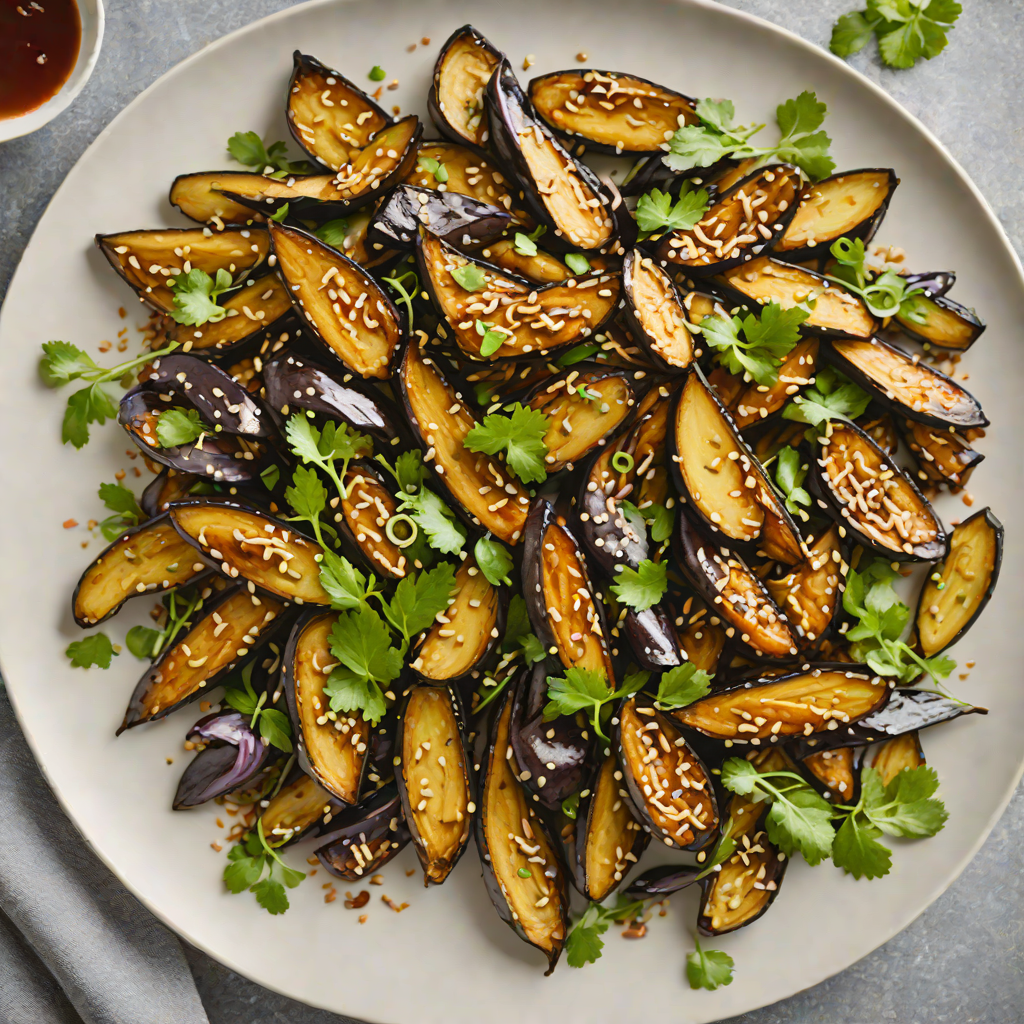 Four-Ingredient Miso Glazed Eggplant Stir Fry