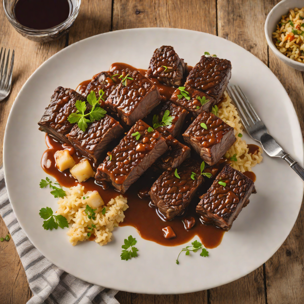 Texas Red Wine Braised Beef Short Ribs