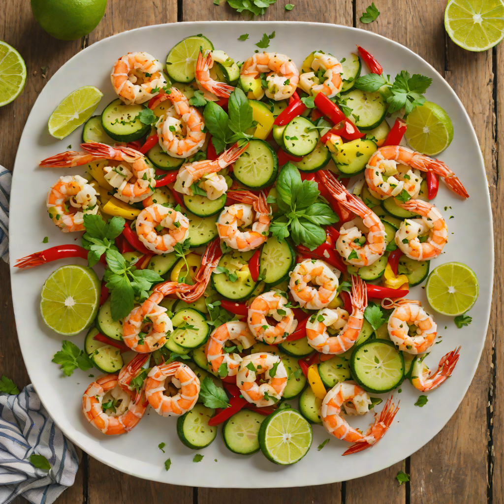Sheet Pan Garlic Lime Shrimp with Zucchini and Bell Peppers
