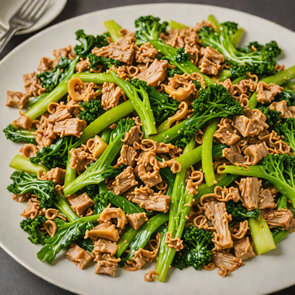 Stir-Fried Pad See Ew with Chinese Broccoli and Pork