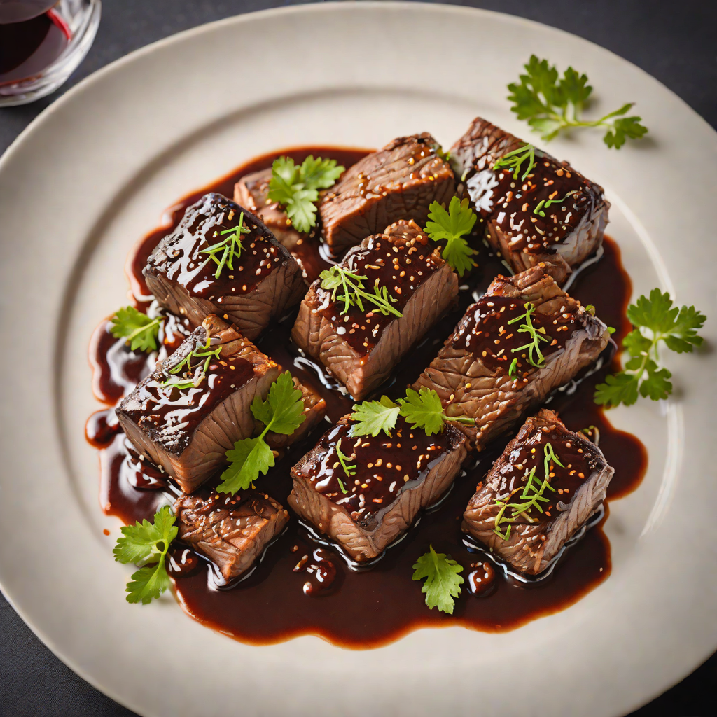 Woodland-Inspired Braised Short Ribs with Red Wine Reduction