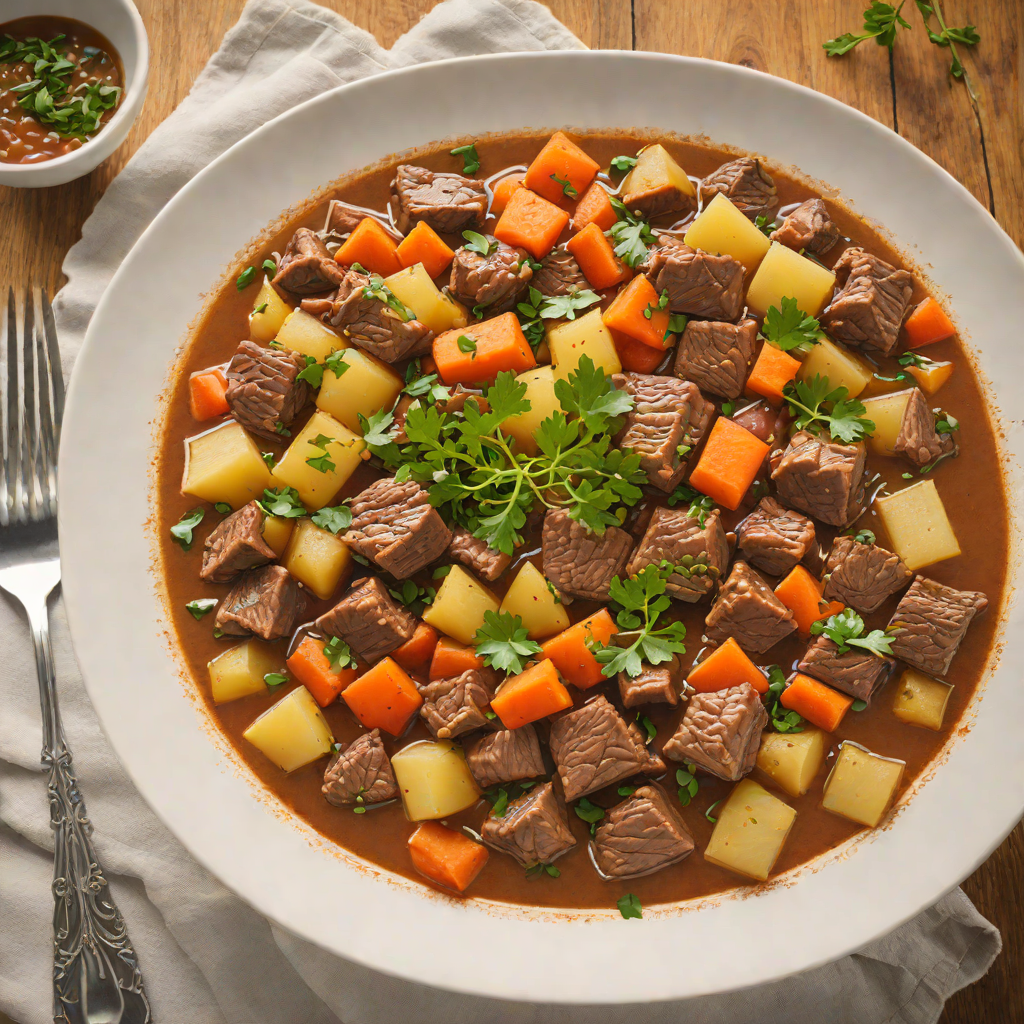 Slow-Simmered Hearty Beef and Root Vegetable Stew