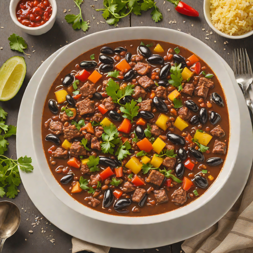 Spicy Brazilian-Style Black Bean Stew with Sausage