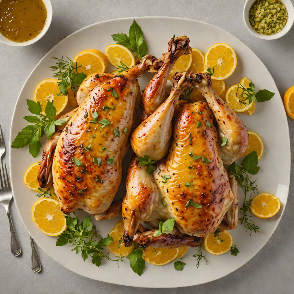 Oven-Roasted Chicken with Brazilian Citrus and Herb Glaze