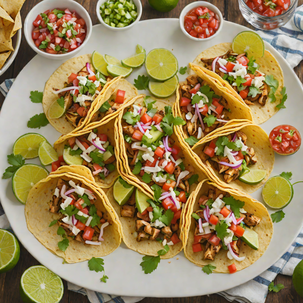Tequila-Lime Grilled Chicken Tacos with Fresh Pico de Gallo