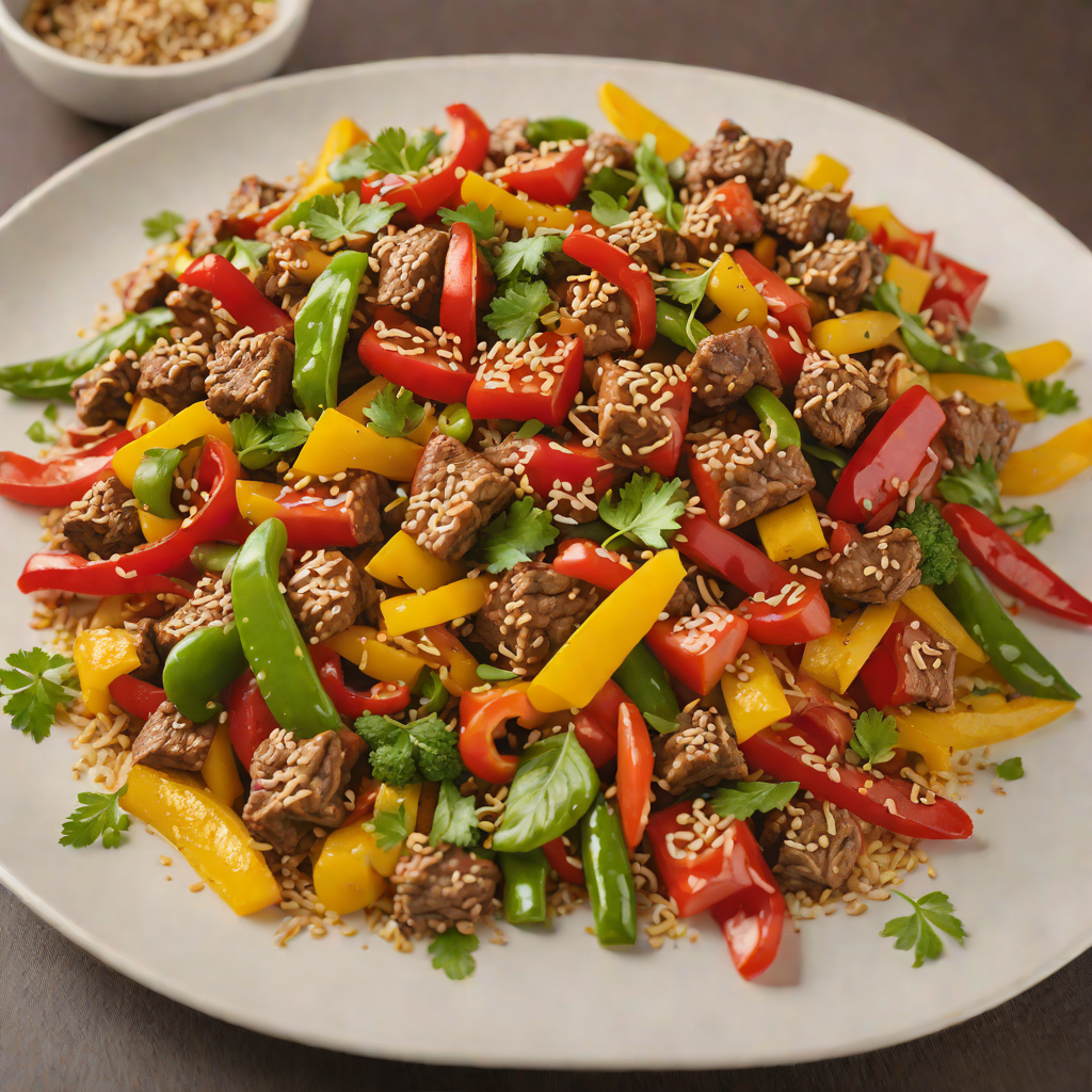 Spicy Judge Judy-Inspired Beef Stir Fry with Bell Peppers