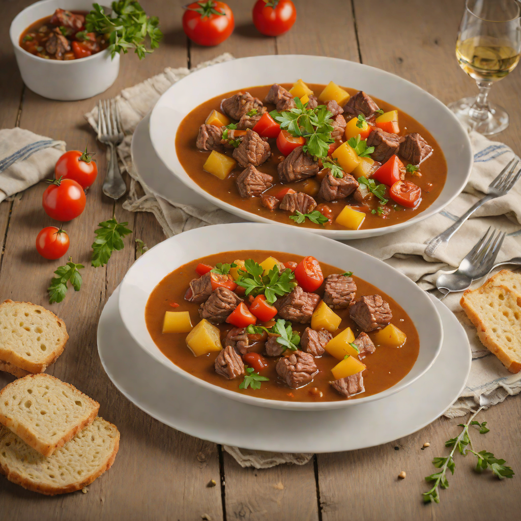 Slow-Cooked Spanish Beef Stew with Saffron and Tomatoes