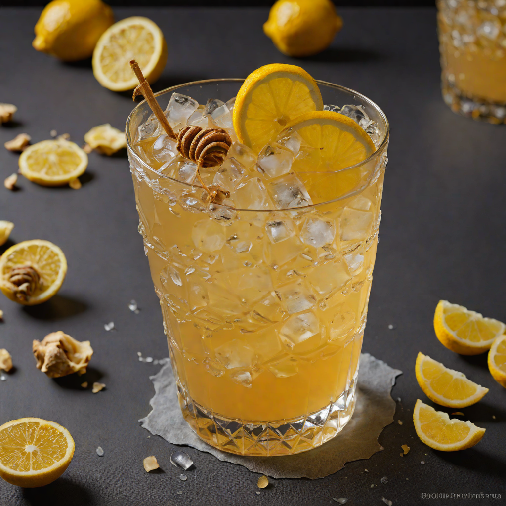 Ginger-Lemon Whiskey Sour with Honey