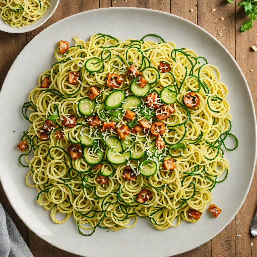 Sautéed Garlic Parmesan Zucchini Noodles