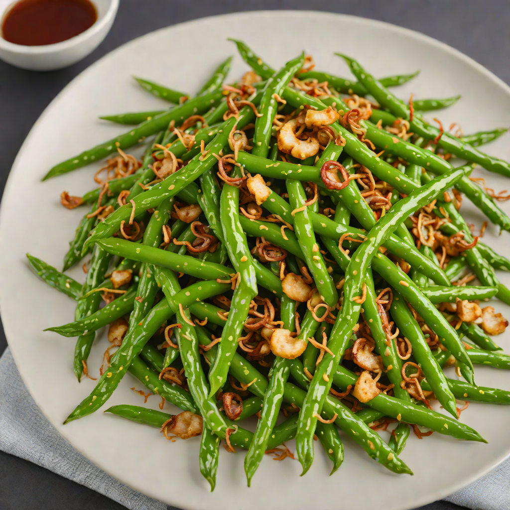 Ginger-Scallion Stir-Fried Green Beans
