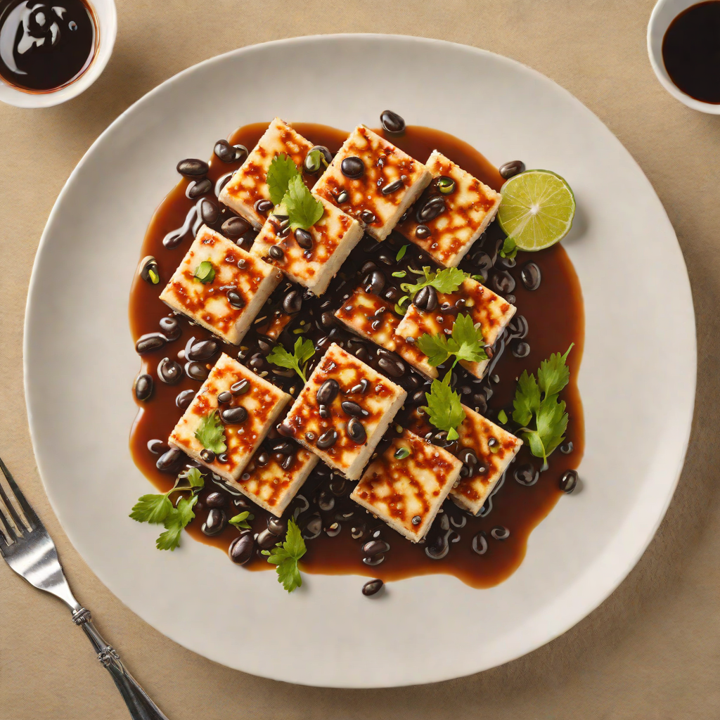 Pan-Fried Tofu with Black Bean Chili Sauce