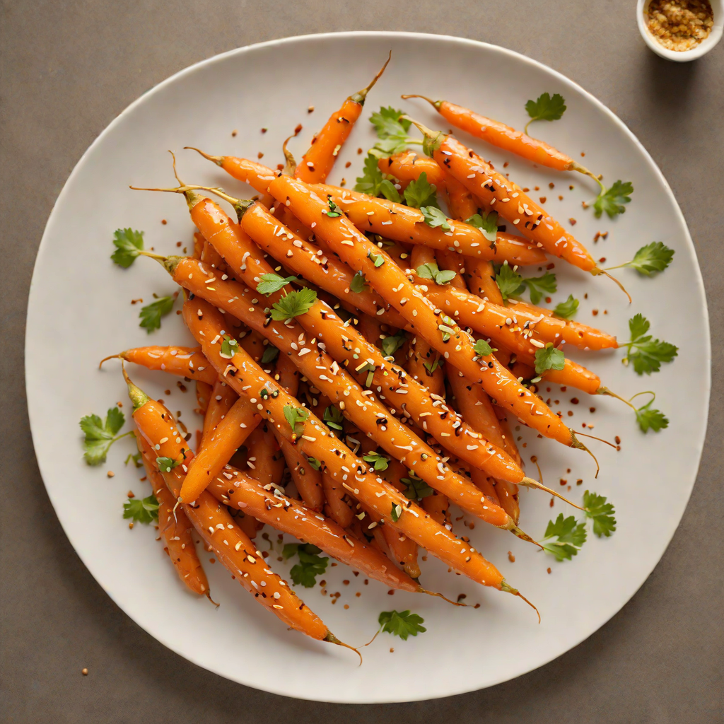 Honey-Ginger Glazed Carrots with Toasted Sesame