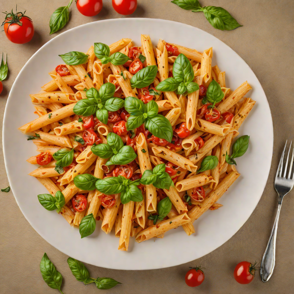 Oven-Roasted Spicy Tomato and Basil Penne