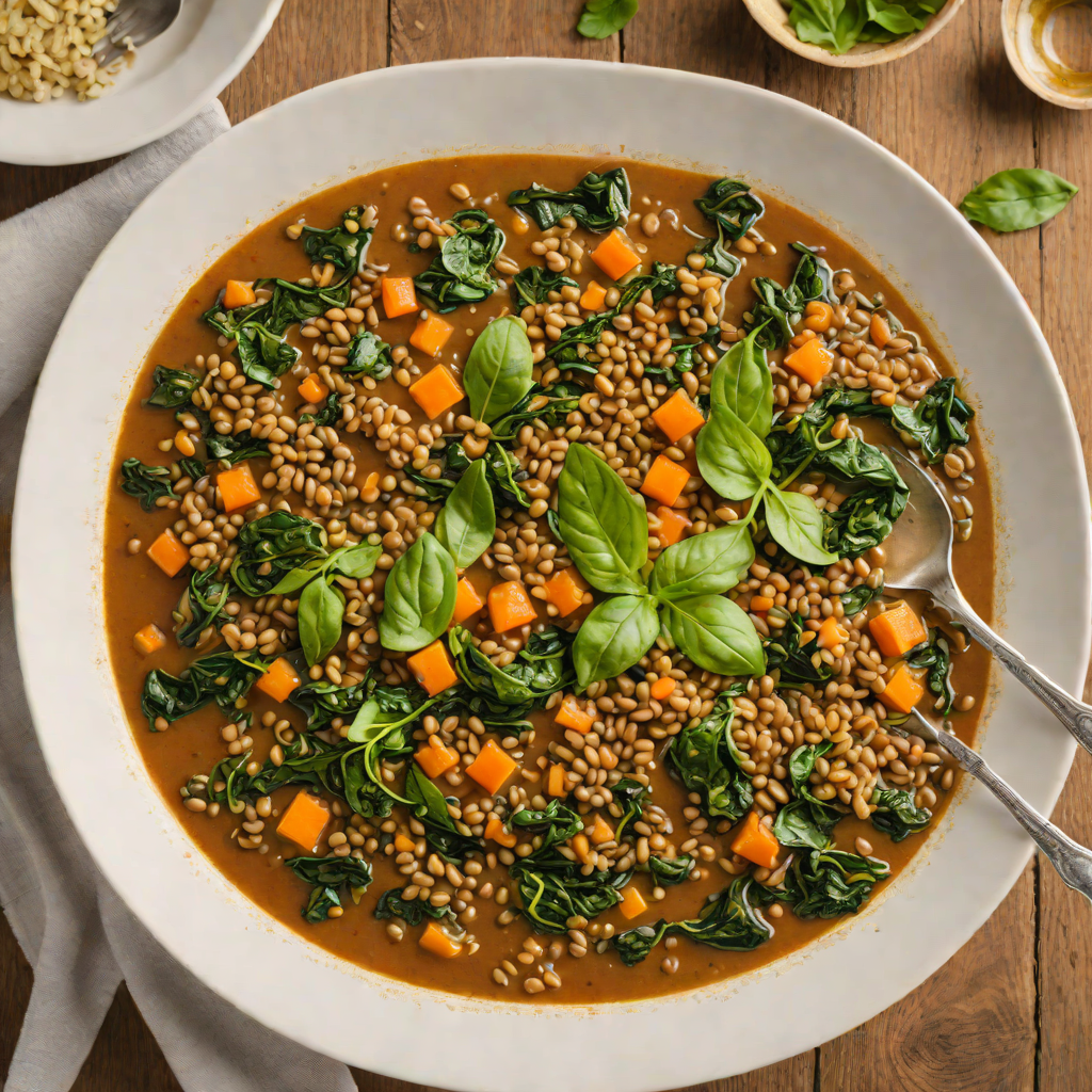 Iron-Rich Spinach and Lentil Stew