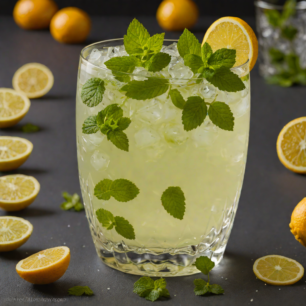 Citrus-Mint Gin Fizz Cocktail