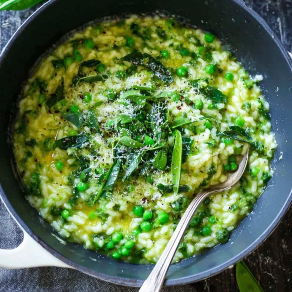 Lemon-Dill Spring Pea Risotto