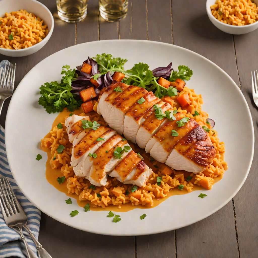 Pan-Seared Chicken with Mississippi Sweet Potato Mash