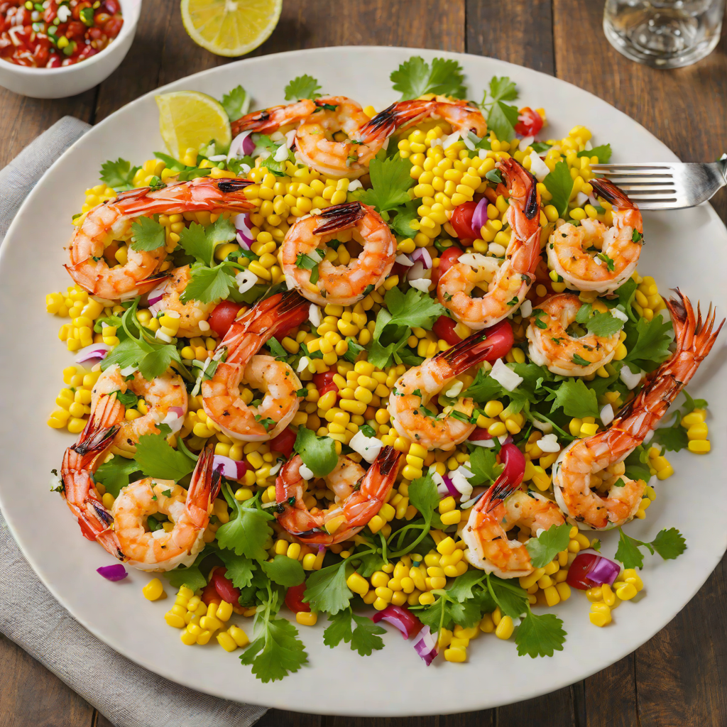 Grilled Cajun-Spiced Shrimp with Modular Corn Salad