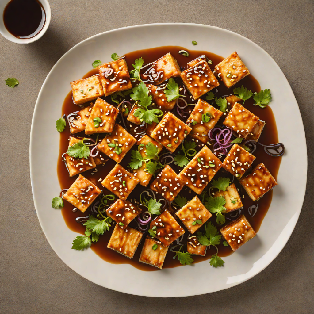 Stir-Fried Tofu with Spicy Ginger-Soy Glaze