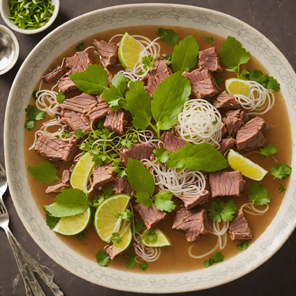 Slow-Simmered Beef Pho with Fresh Herb Bouquet