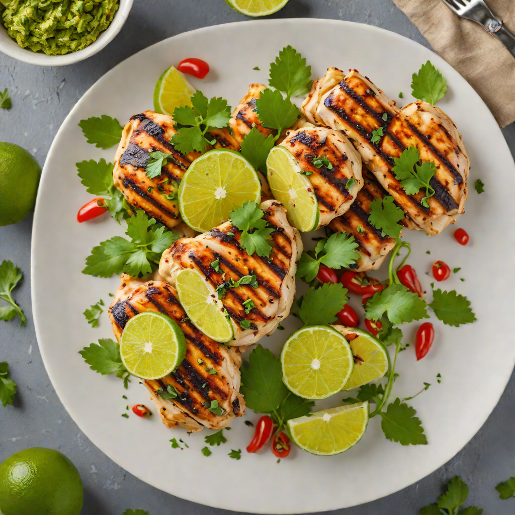 Tequila-Lime Grilled Chicken with Cilantro-Chili Marinade