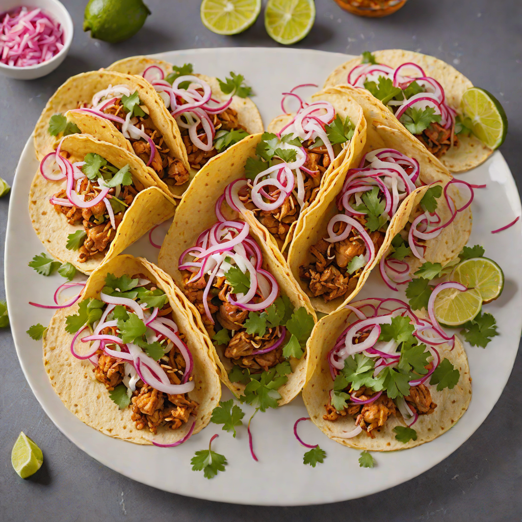 Street-Style Mexican Chicken Tacos with Pickled Red Onions