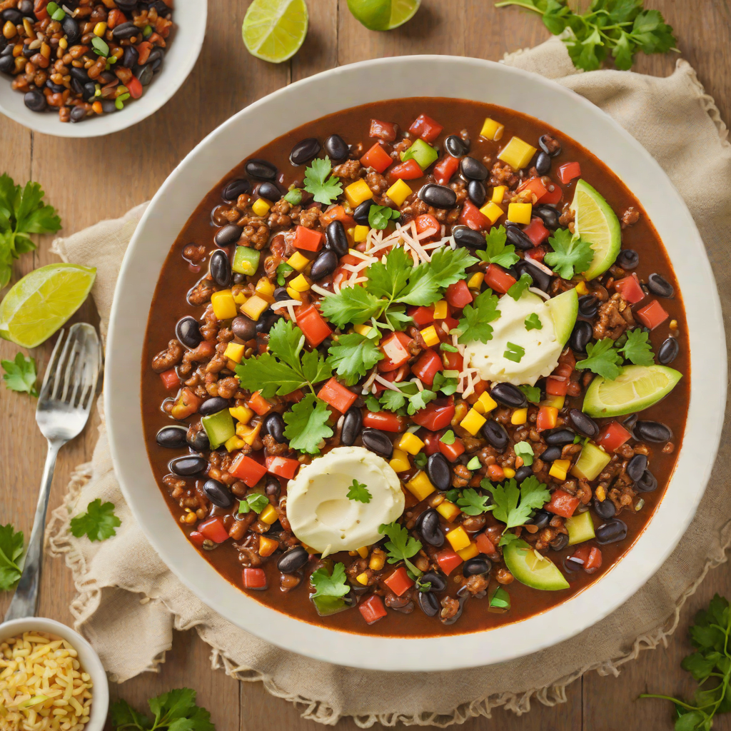 Hearty Southwest Vegetable and Black Bean Chili