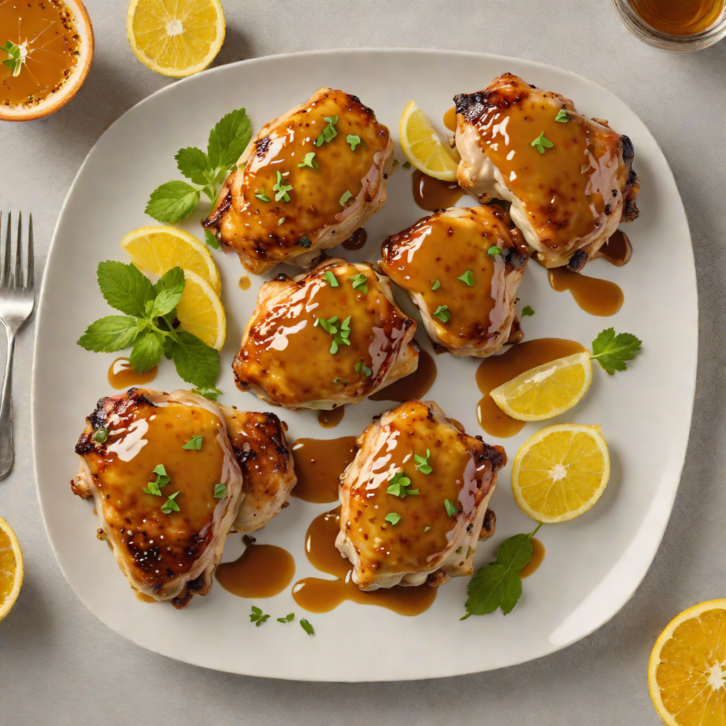 Pan-Seared Chicken Thighs with Spiced Honey Citrus Glaze