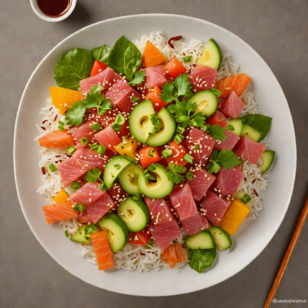 Spicy Suko-Style Japanese Tuna Poke Bowl