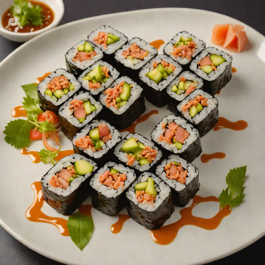 Suko-Style Spicy Tuna Sushi Roll
